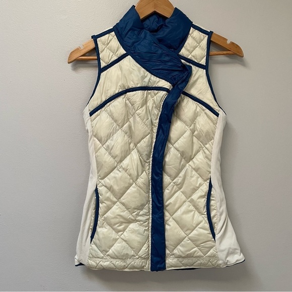 Lululemon What The Fluff Goose Down Limitless Blue Vest 4 - Picture 6 of 14